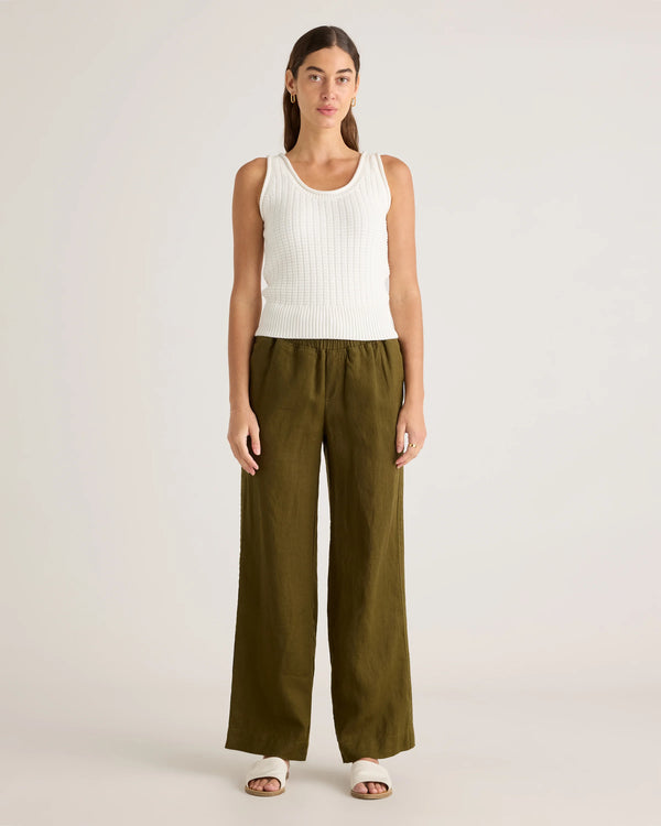 100% Organic Cotton Waffle Cropped Sweater Tank - XS / Heather Dove Grey