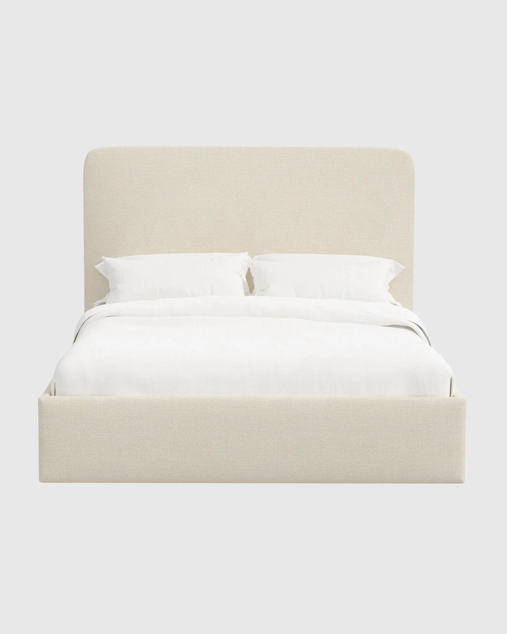100% Linen Curved Bed - Full / Canvas