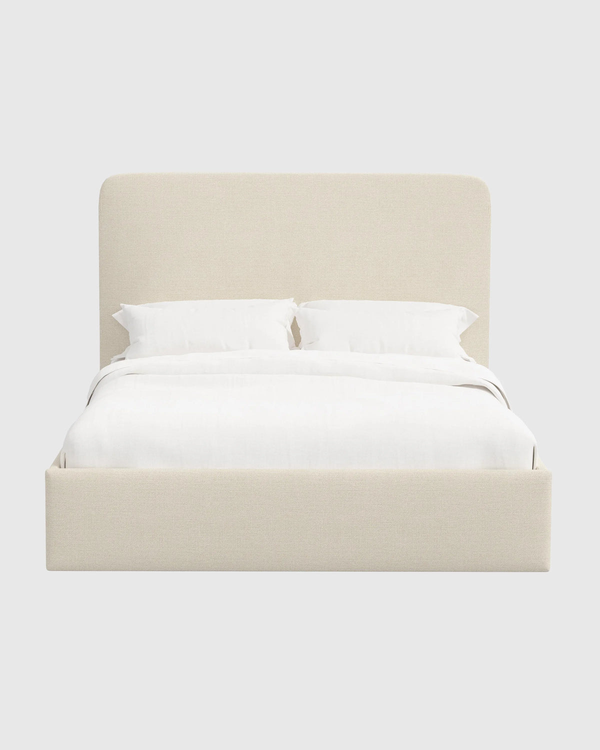 100% Linen Curved Bed - Full / Canvas