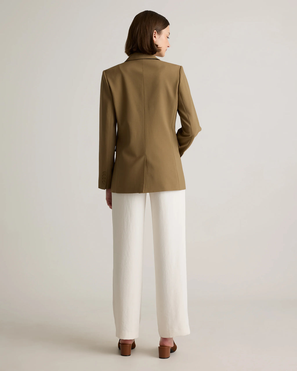 Italian Wool Long Blazer - XS / Sahara Camel