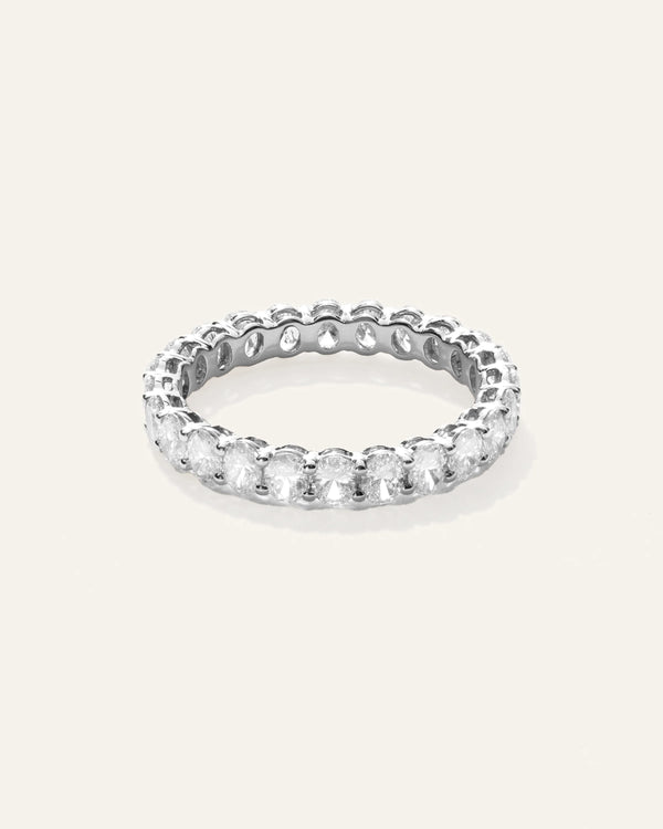 Lab Grown Diamond Oval Eternity Band - 5 / Yellow Gold