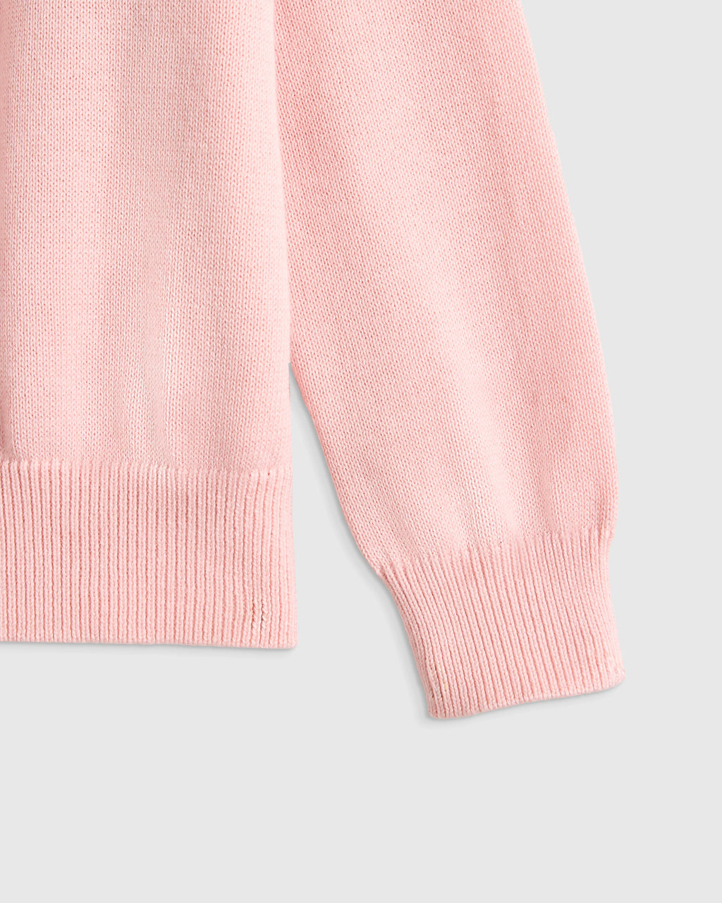 100% Organic Cotton Crewneck Cardigan - 0-3M / Ivory