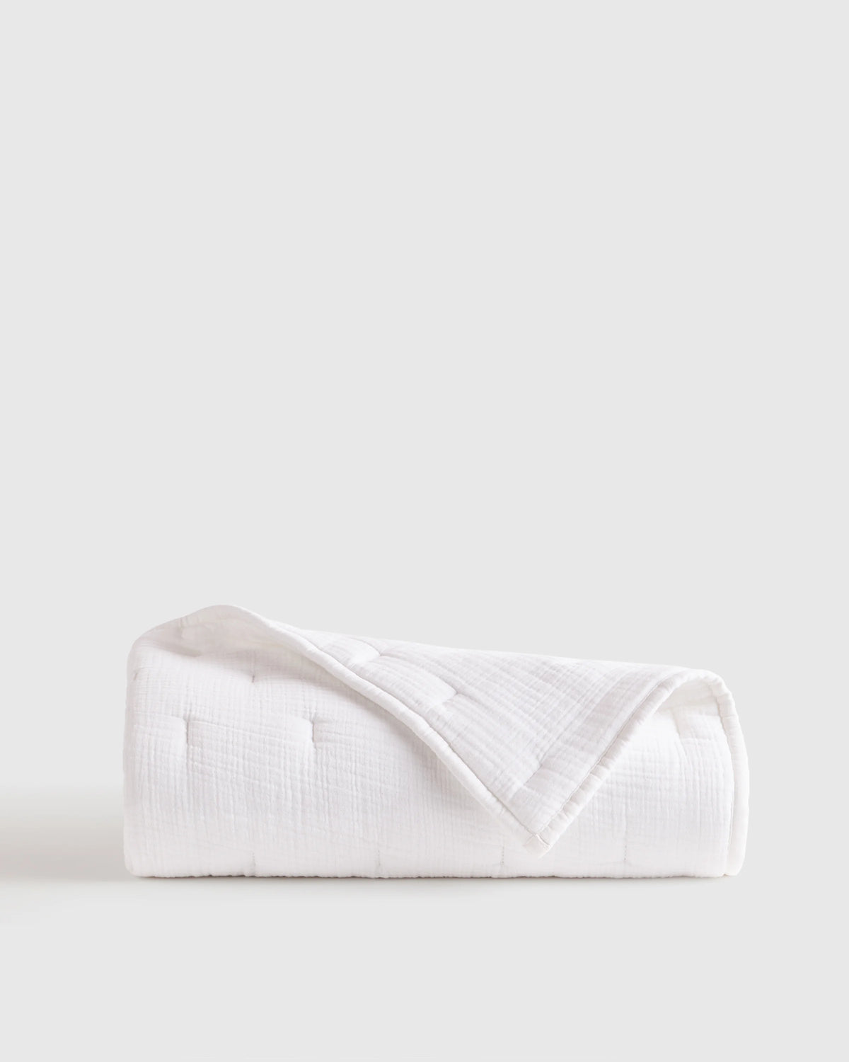 Organic Cotton Gauze Toddler Quilt - One Size / White Main image