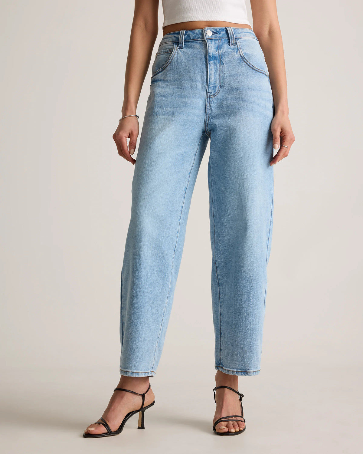 Bella Stretch Barrel Jeans - 24 / Cool Blue Main image