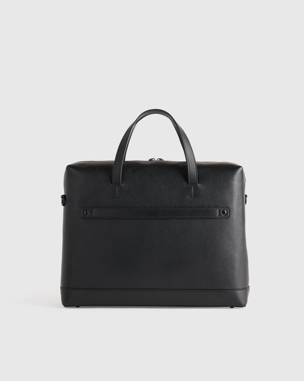 Excursion Italian Leather Slim Laptop Bag - One Size / Hickory
