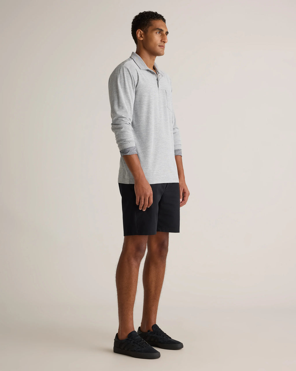 Organic Cotton Classic Stretch Chino Shorts - 7" - 30 / Stone