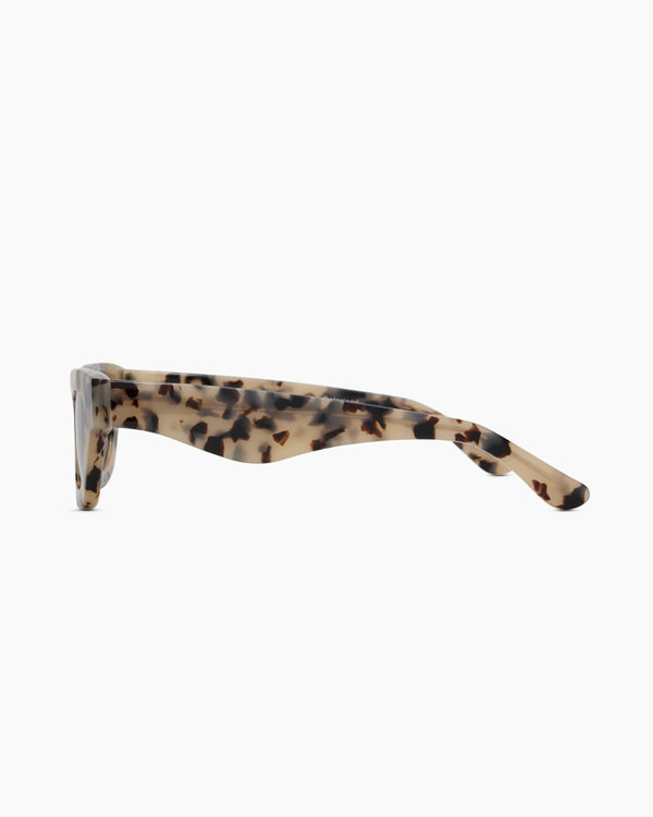Jackie Polarized Acetate Sunglasses - One Size / Cream with Brown Lens