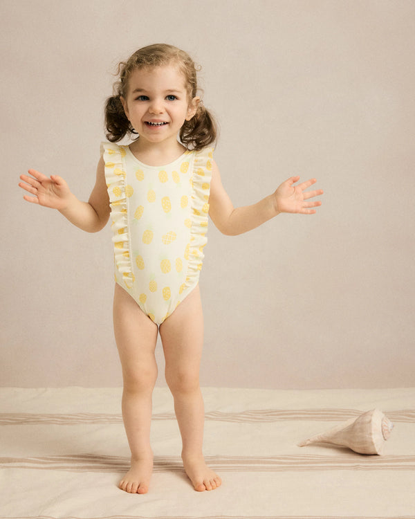 Ruffle One Piece Swimsuit - 2T / Soft Ditsy Floral