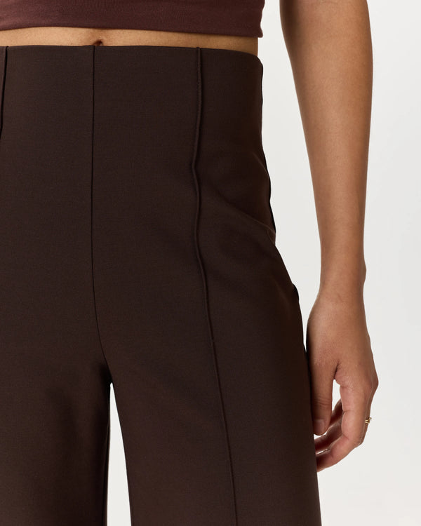 Ultra-Stretch Ponte Super Wide Leg Ankle Pants - XS / Olive