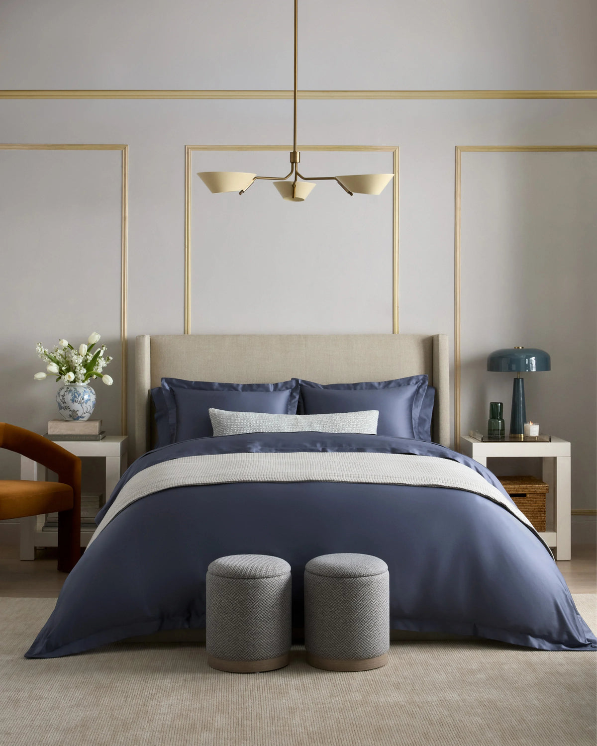 Signature Giza Cotton Sateen Duvet Cover Set - Twin / Sand