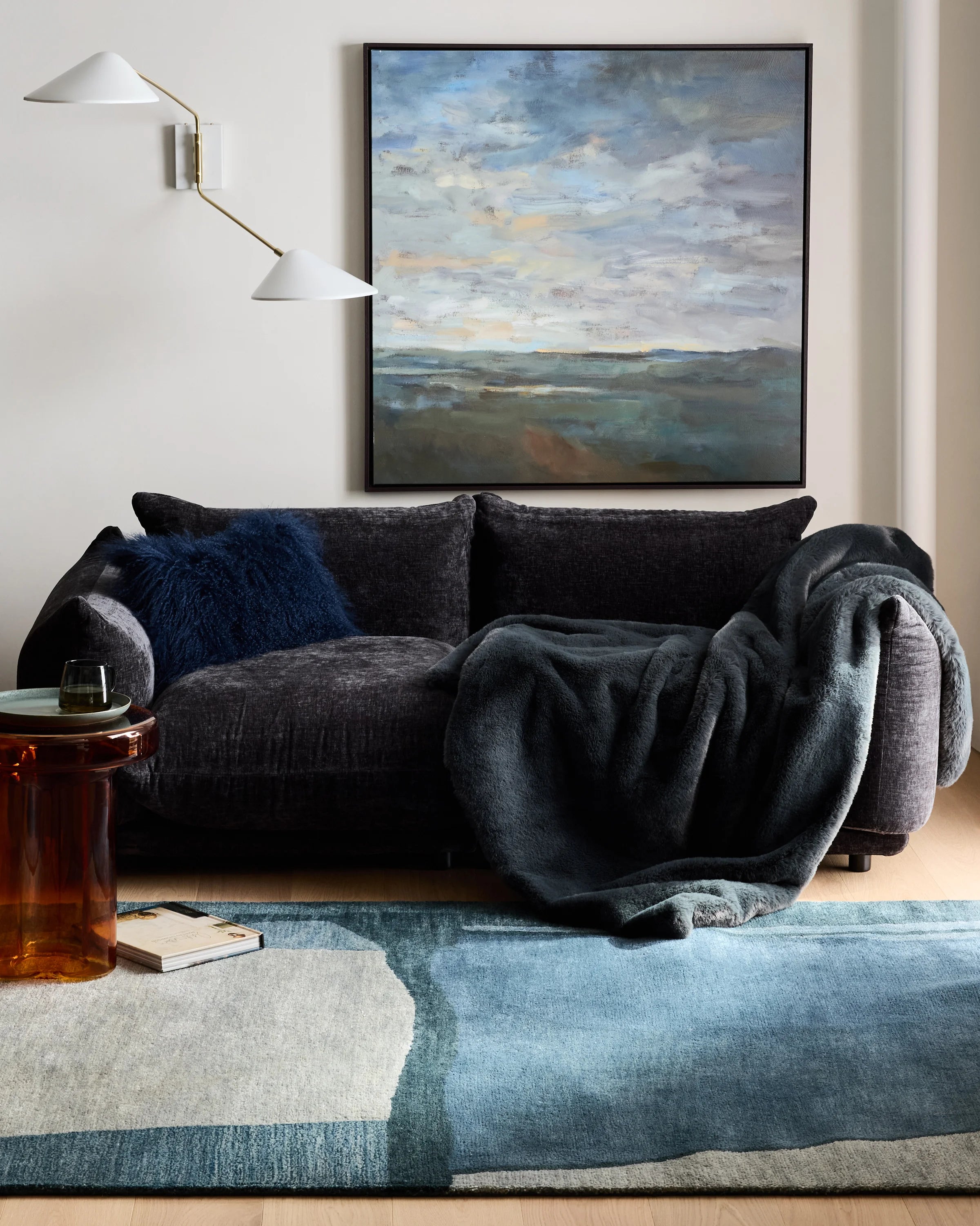 Velzy Wool Rug - 3' x 5' / Blue Secondary image