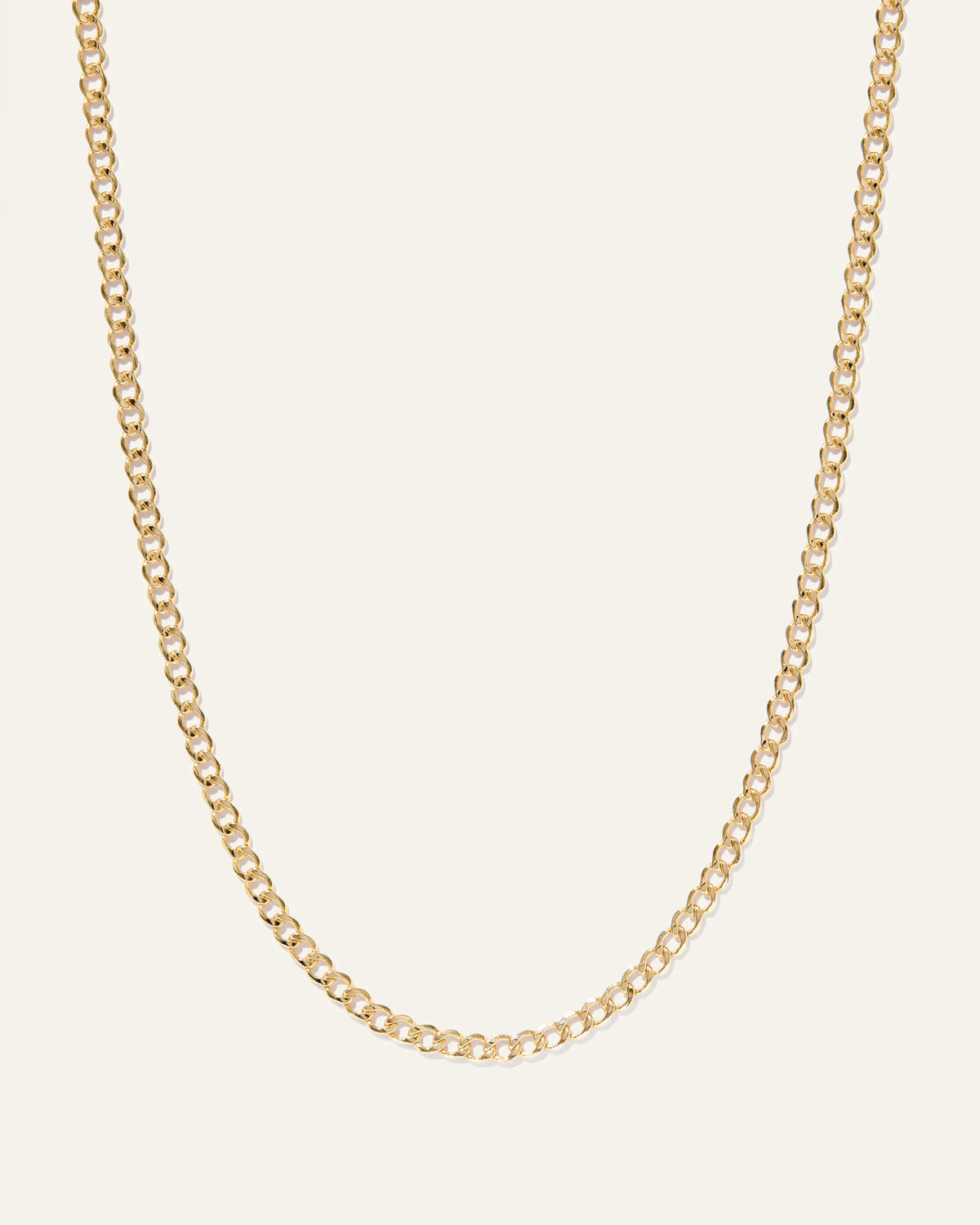 14K Gold Curb Chain Necklace - 16" / Yellow Gold Main image