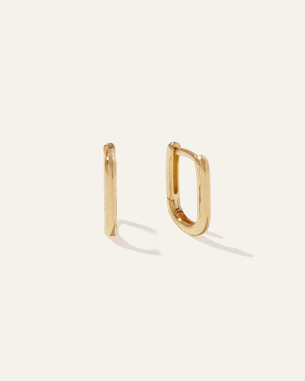 Mini U Hoops - One Size / Gold Vermeil
