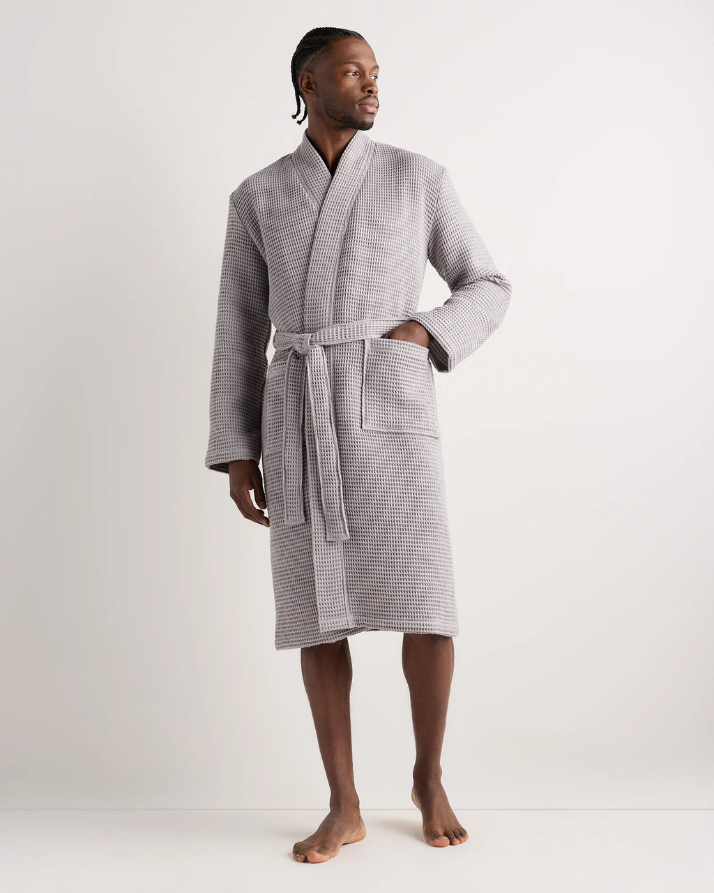 Organic Turkish Waffle Robe - XS / White