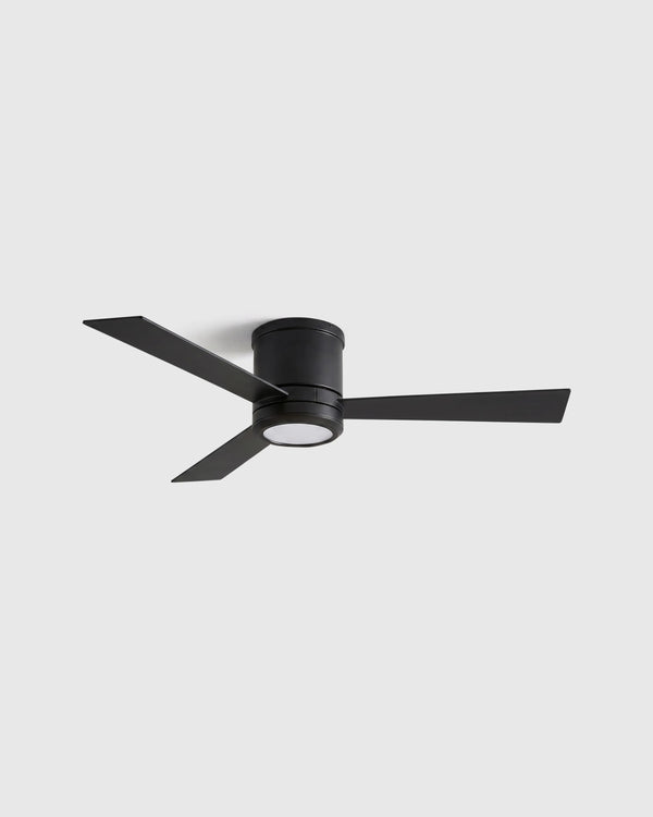 Simple Metal Hugger LED Ceiling Fan - 42" / White