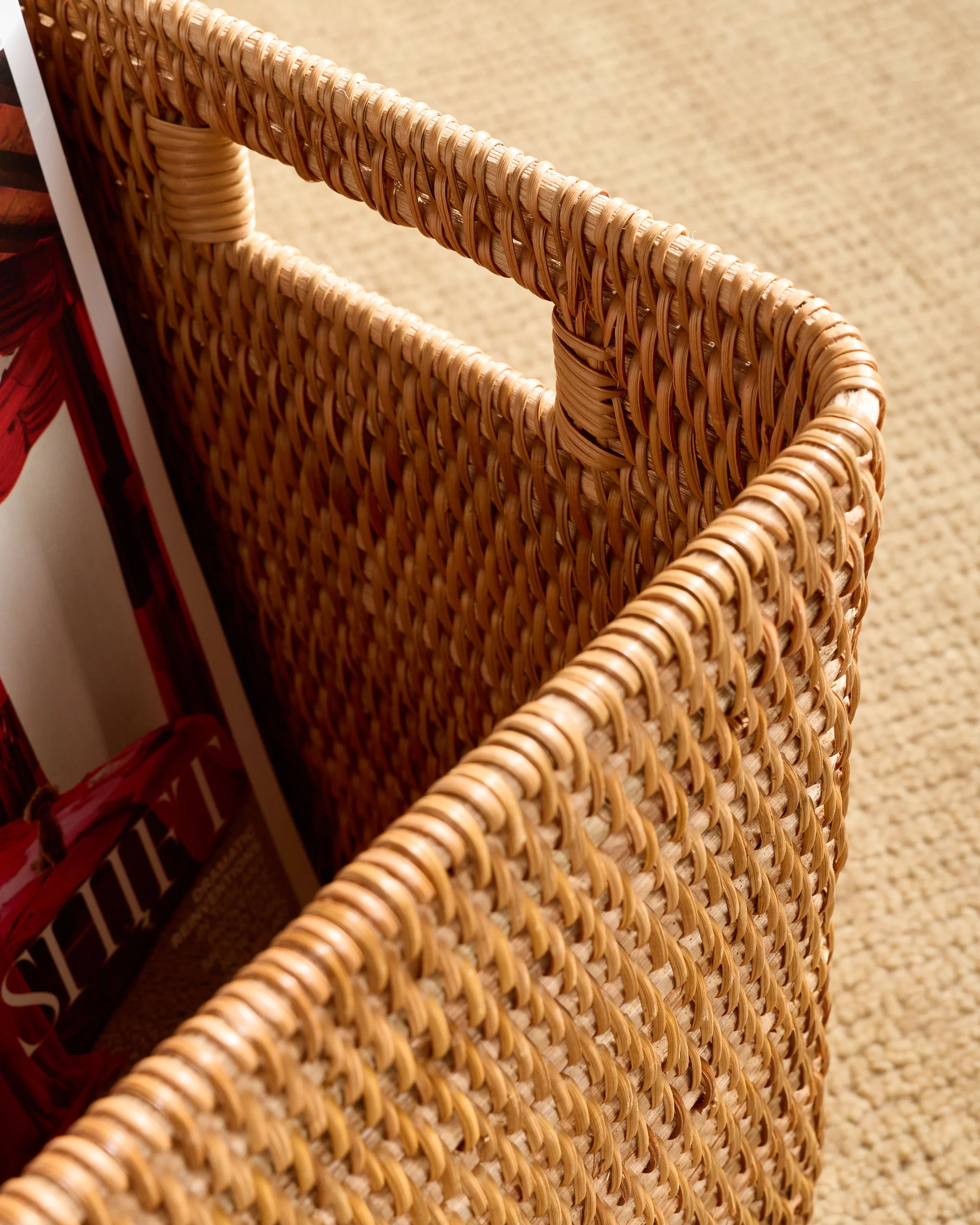 Handwoven Rattan Legal Size Storage Box - One Size / Natural Secondary image