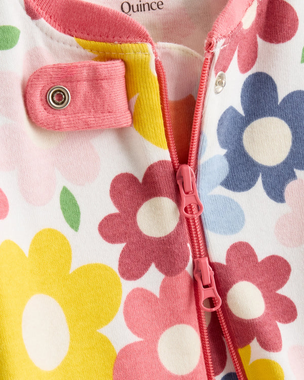 100% Organic Cotton Footie Pajama - 2T / Vehicles