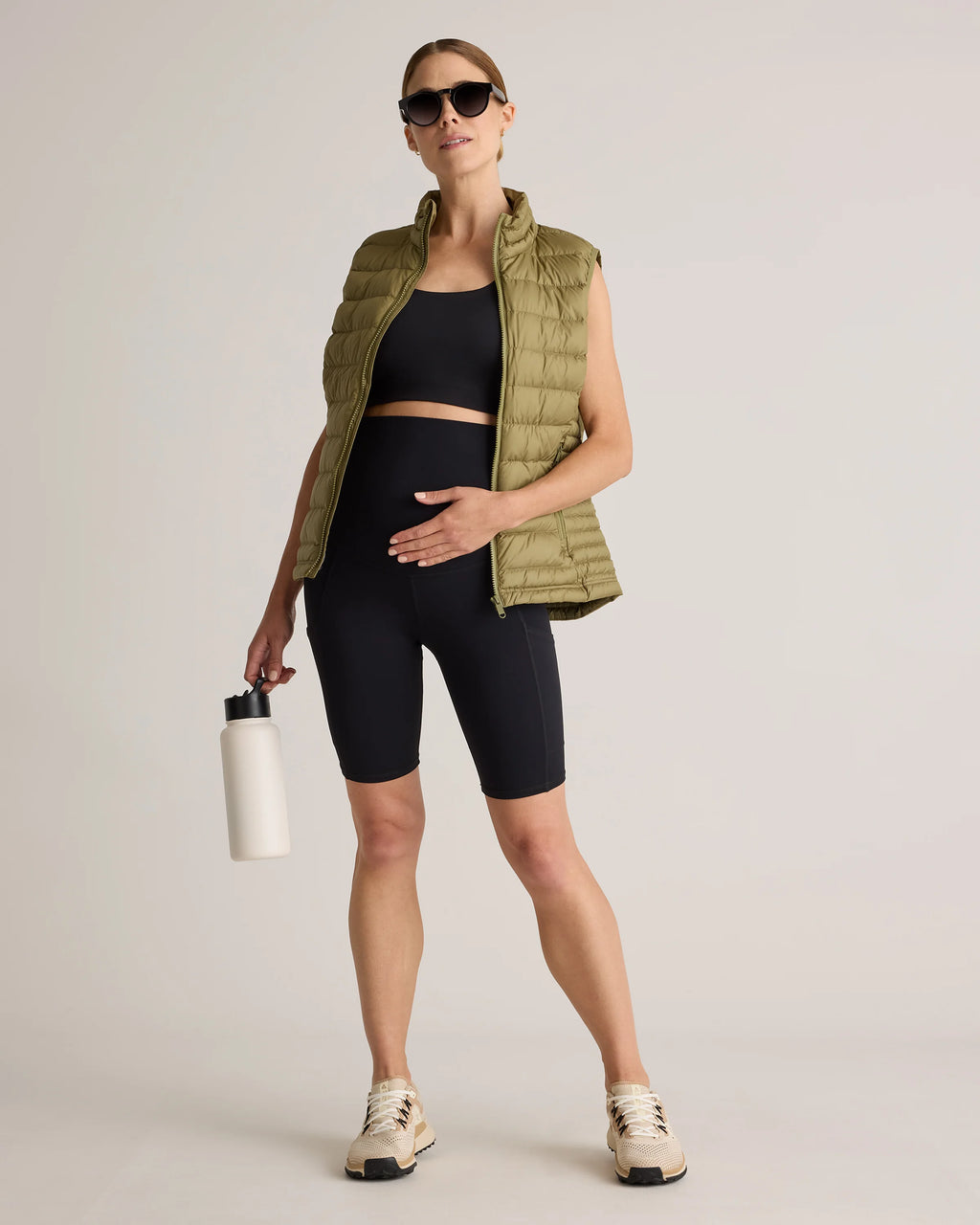 Ultra-Form Maternity Pocket Bike Short 9" - XS / Dark Coal