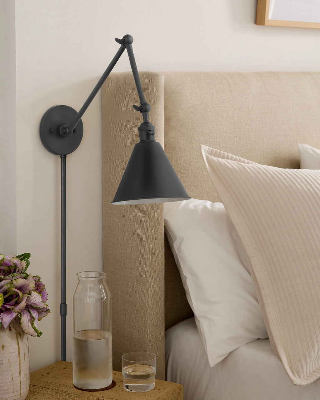 Articulating Double Arm Steel Wall Sconce - One Size / Silver