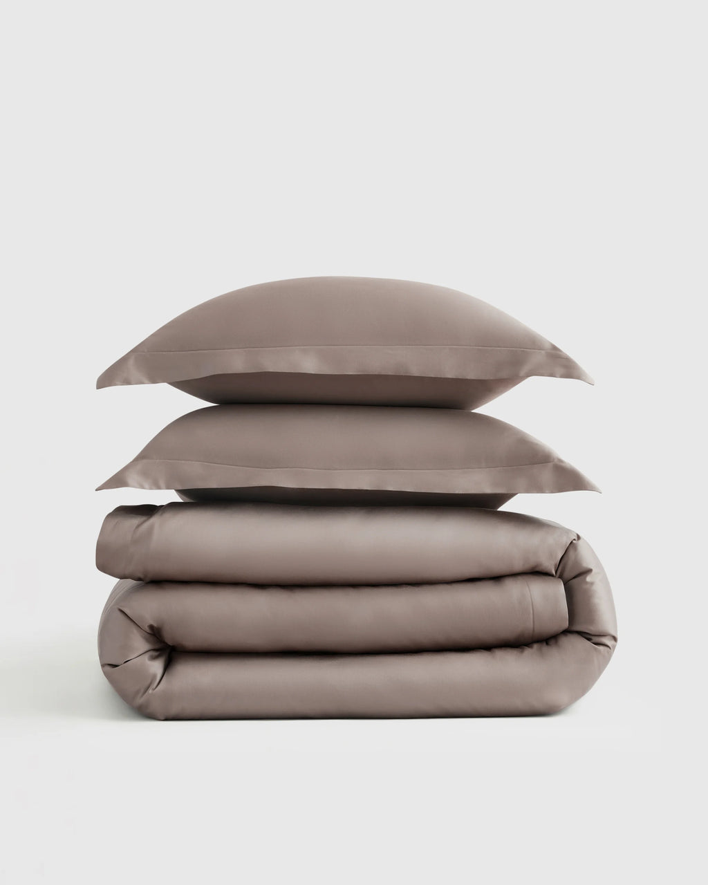 Signature Giza Cotton Sateen Duvet Cover Set - Twin / Sand