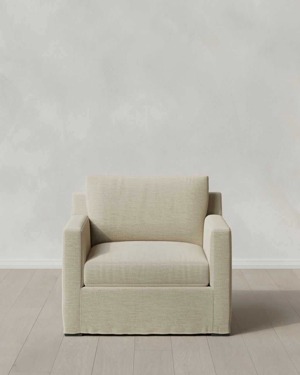 Ellery Slipcover Chair in Performance Linen - One Size / Sand