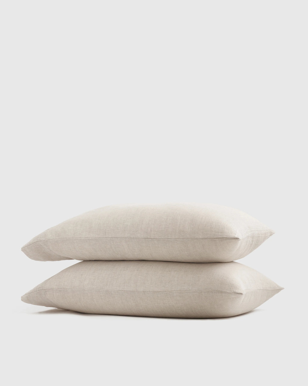 European Linen Chambray Pillowcase Set - Standard / Natural
