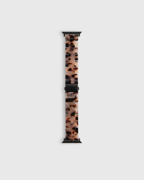 Acetate Smartwatch Band - 38mm - 42mm / Grey Tortoise
