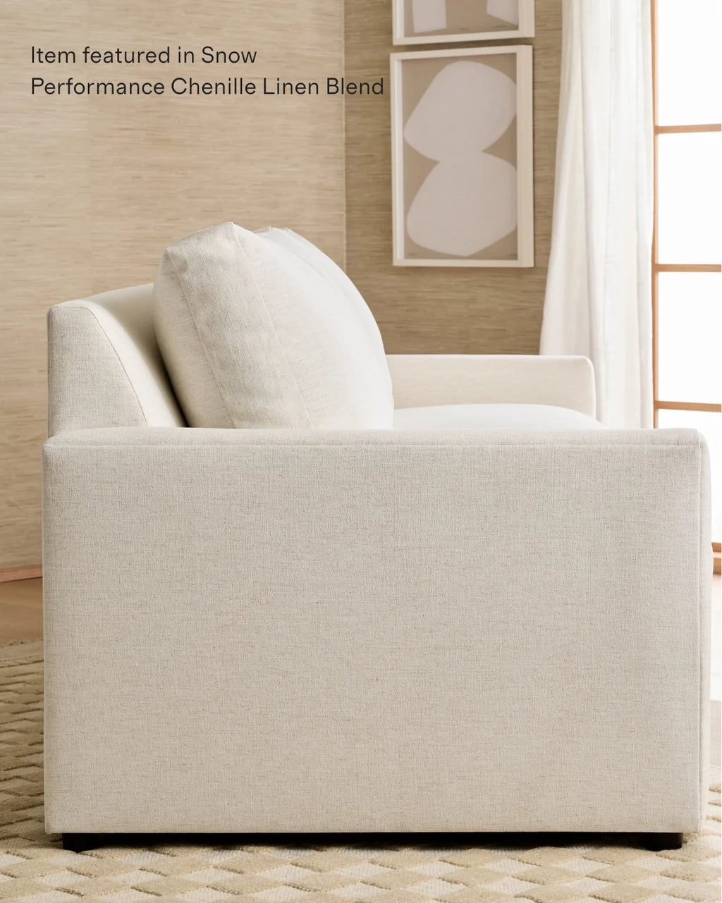 Brennan L Sectional in Performance Velvet - 99x99 / Taupe