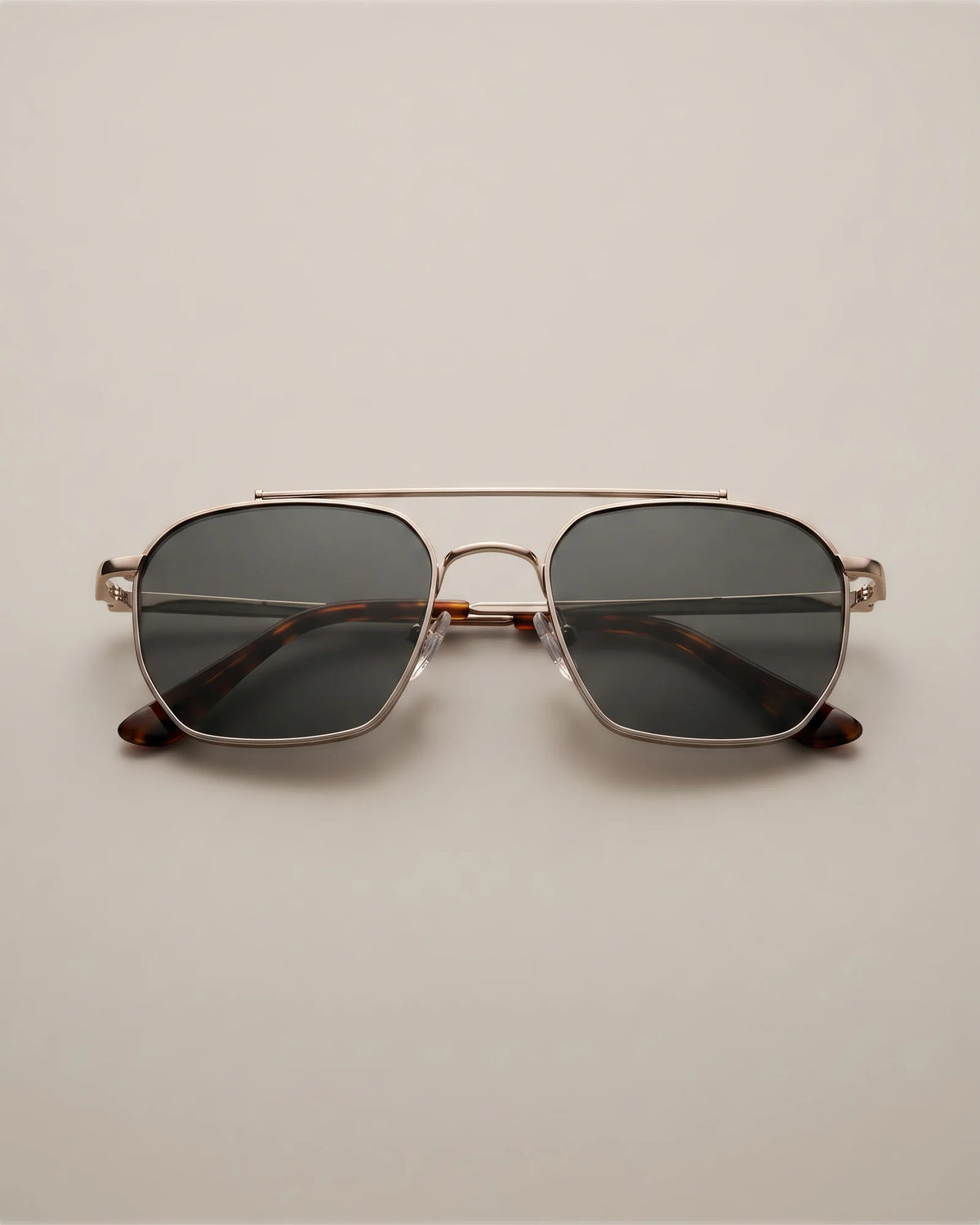 Baja Polarized Stainless Steel Sunglasses - One Size / Silver with Green lens Main image