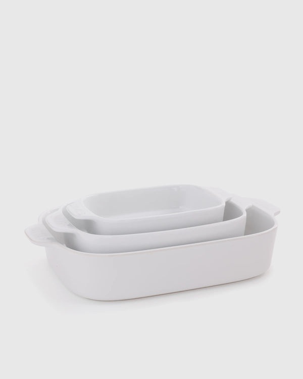 Stoneware Rectangular Baking Dishes, Set of 3 by STAUB - Set of 3 / Dune