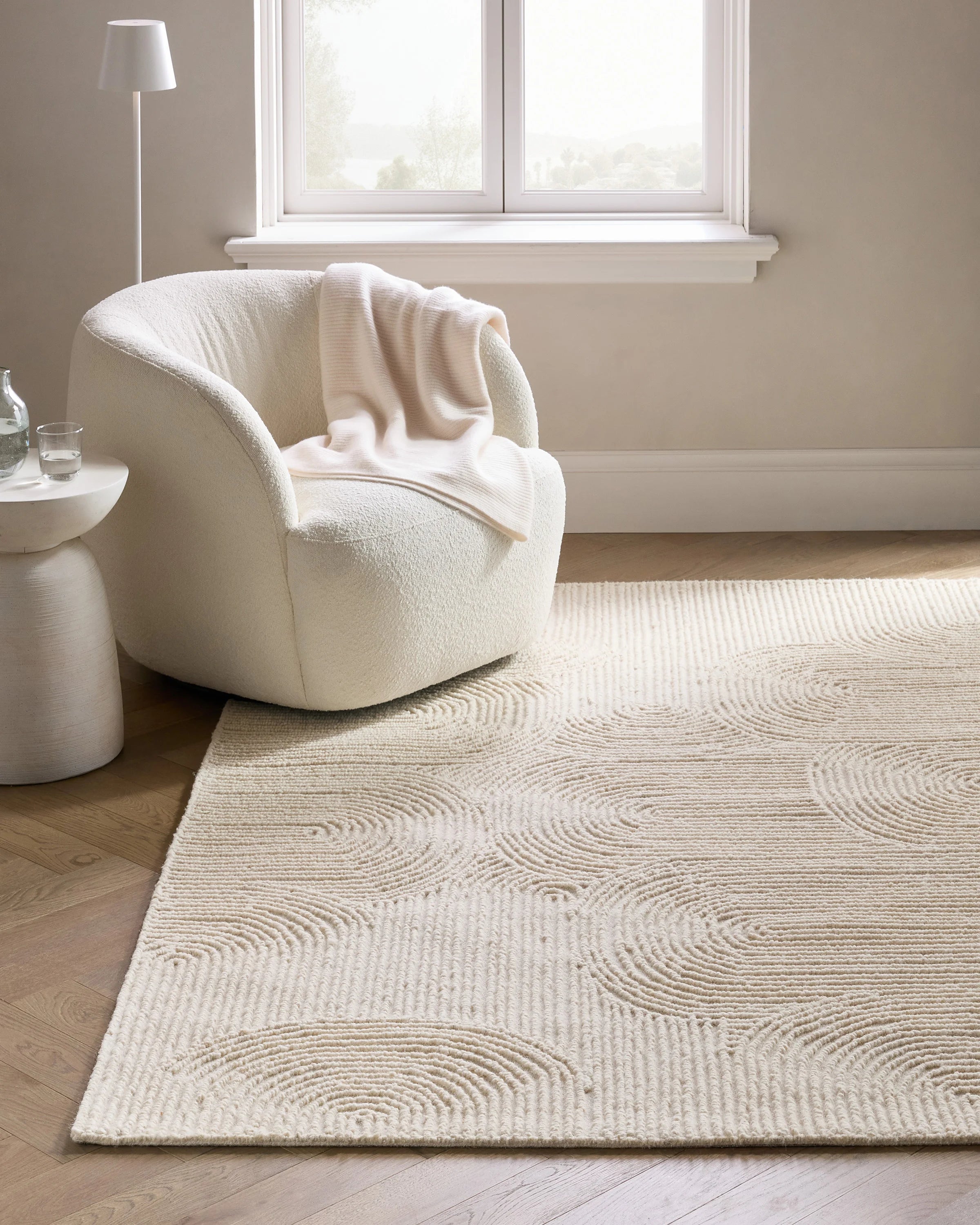 Asher Tufted Wool Rug - 3' x 5' / Ivory Secondary image