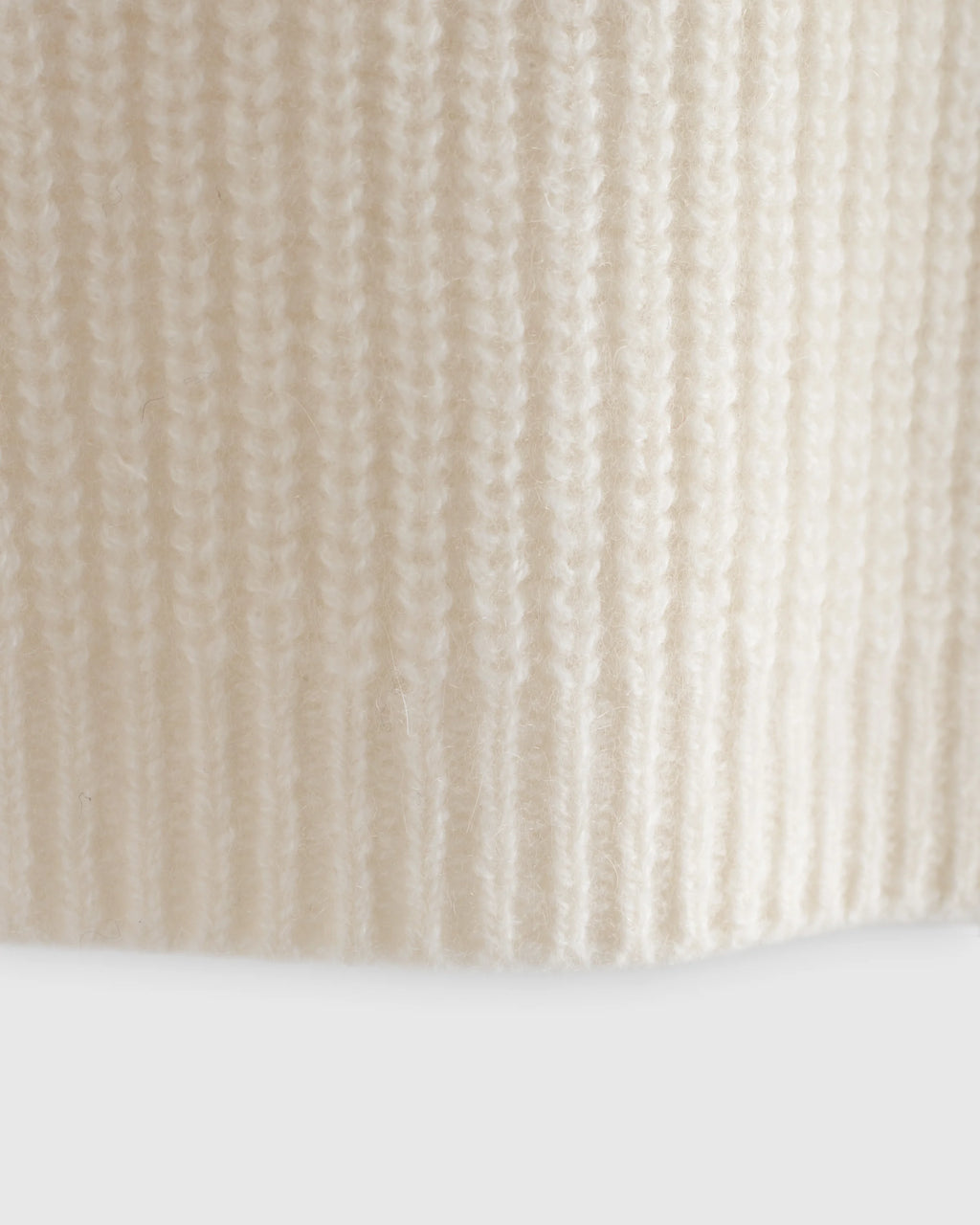 Washable Cashmere Fisherman Tunic Sweater - 2T / Ivory