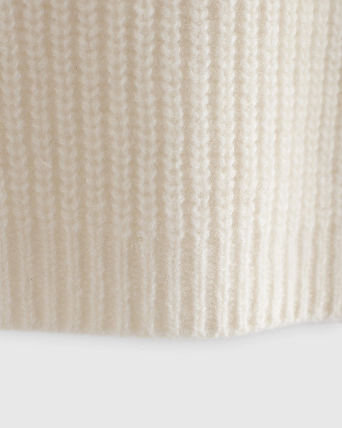 Washable Cashmere Fisherman Tunic Sweater - 2T / Ivory