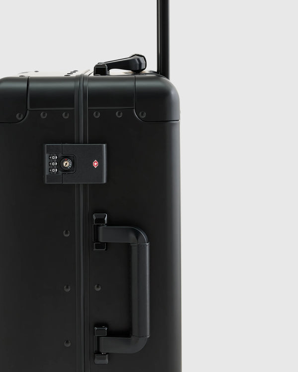 Aluminum Carry-On Suitcase - One Size / Black