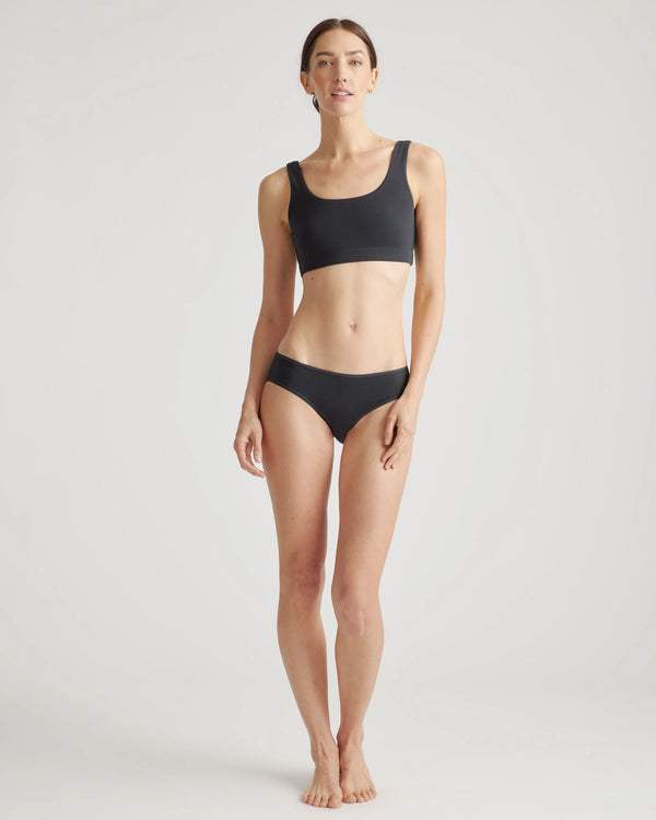 Organic Cotton Hipster (6-pack) - XS / Black