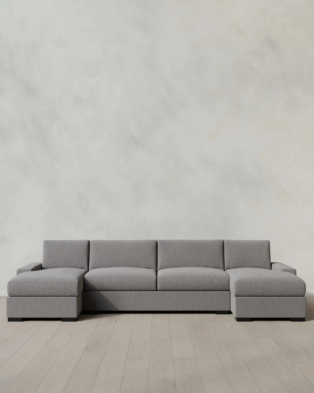 Stillman U Sectional in Performance Basketweave - One Size / Flax