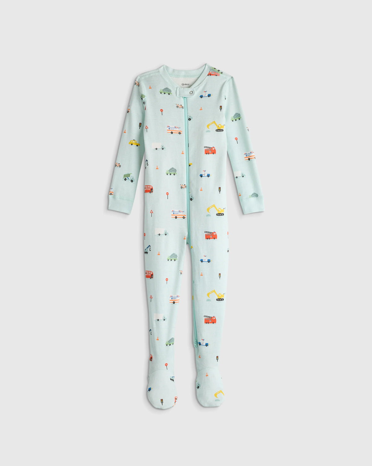 100% Organic Cotton Footie Pajama - 2T / Vehicles Main image
