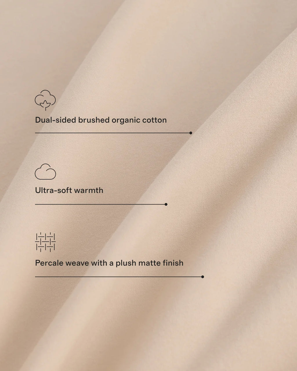 Organic Brushed Cotton Sham Set - Standard / Toffee