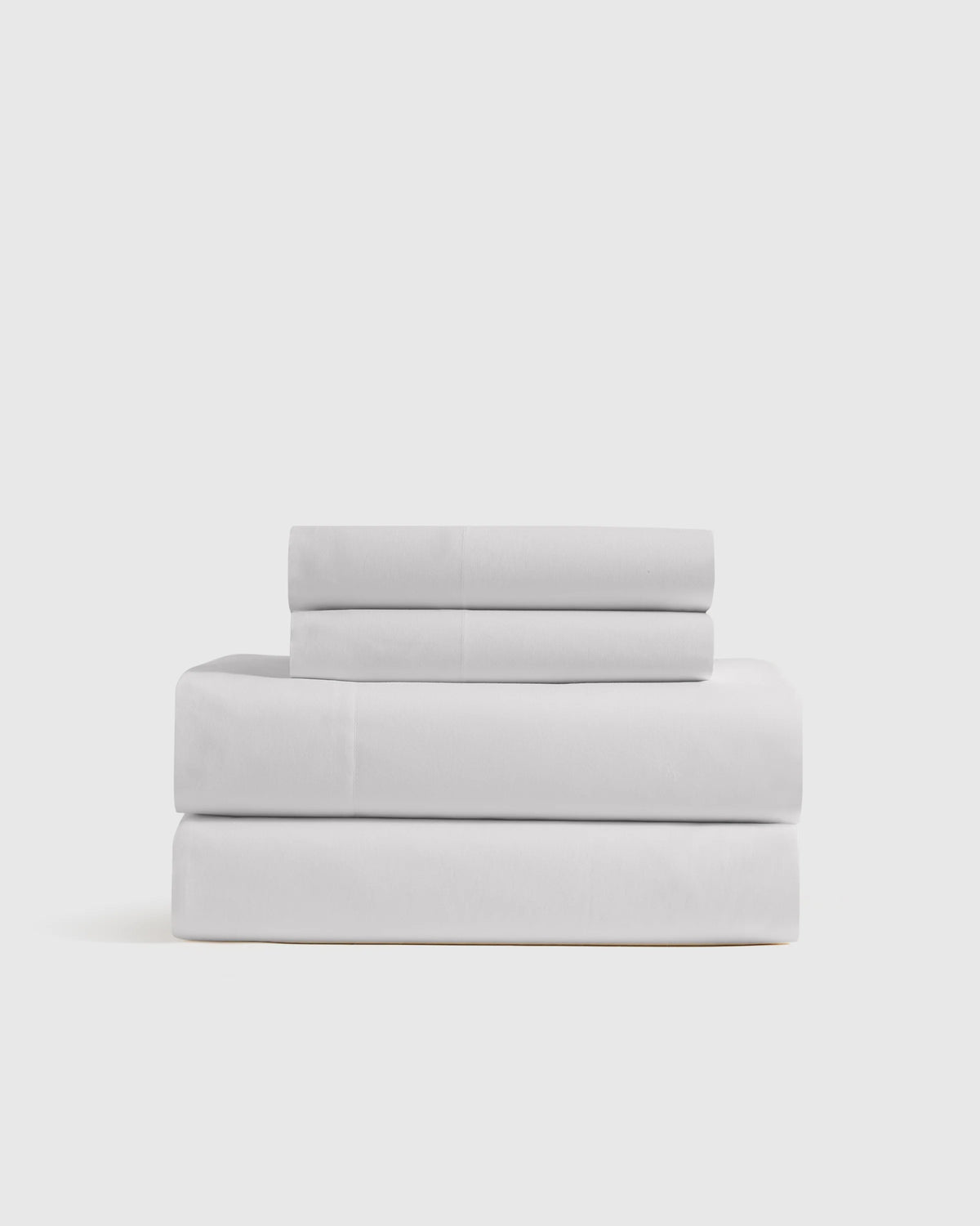 Organic Crisp Percale Sheet Set - Twin / White Main image