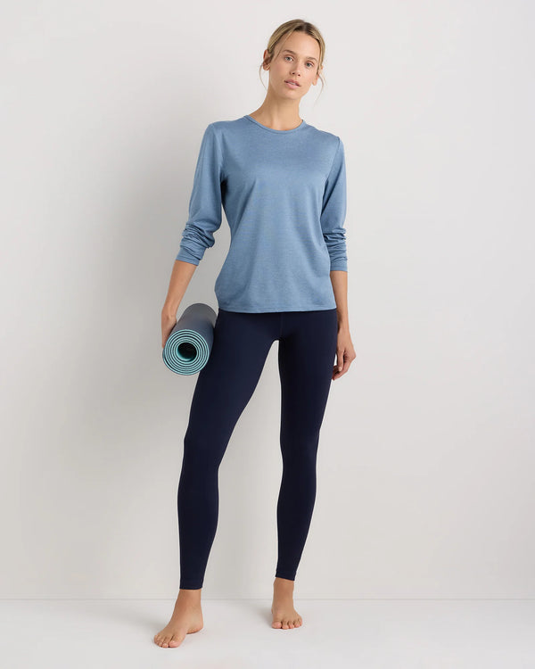 Flowknit Breeze Long Sleeve Top - XS / Heather Deep Navy