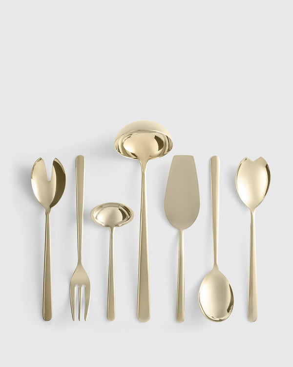 Linea 7-Pc Serving Utensil Set by Mepra - One Size / Polished Stainless Steel