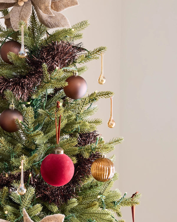Spruce Artificial Christmas Tree: Lit - 7' / Forest Green