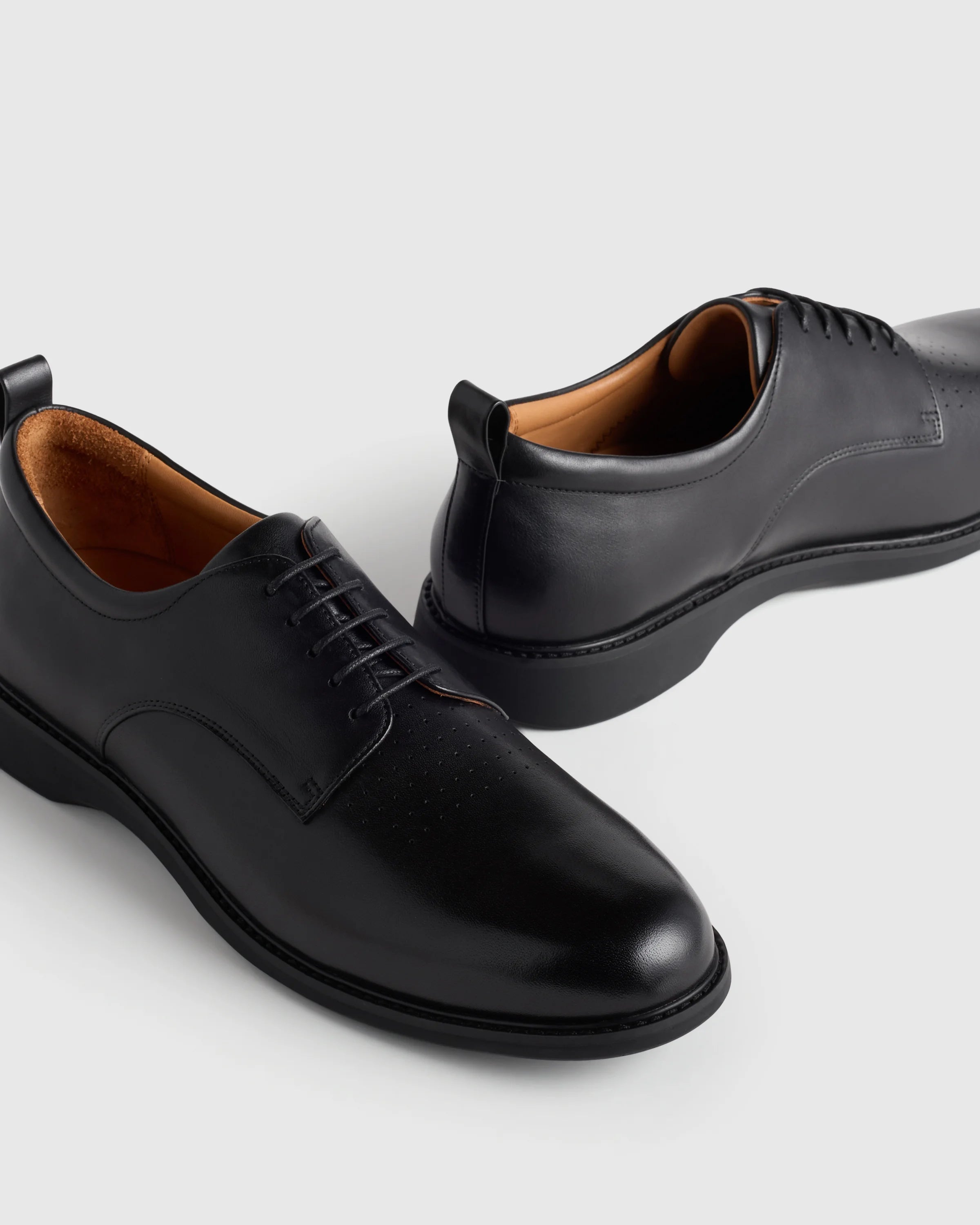 Hybrid Italian Leather Derby - 7 / Black Secondary image