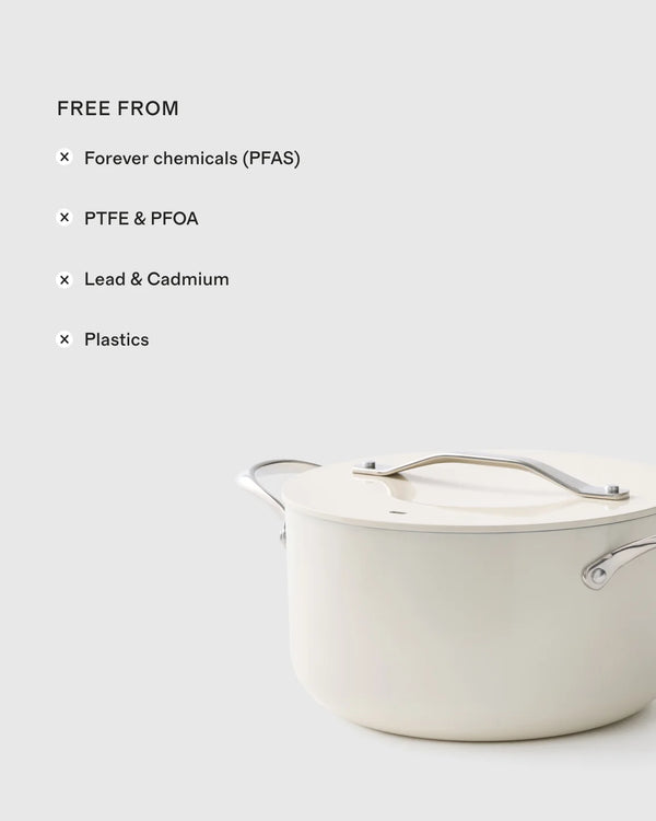 Ceramic Nonstick Soup Pot: 6QT - One Size / Navy
