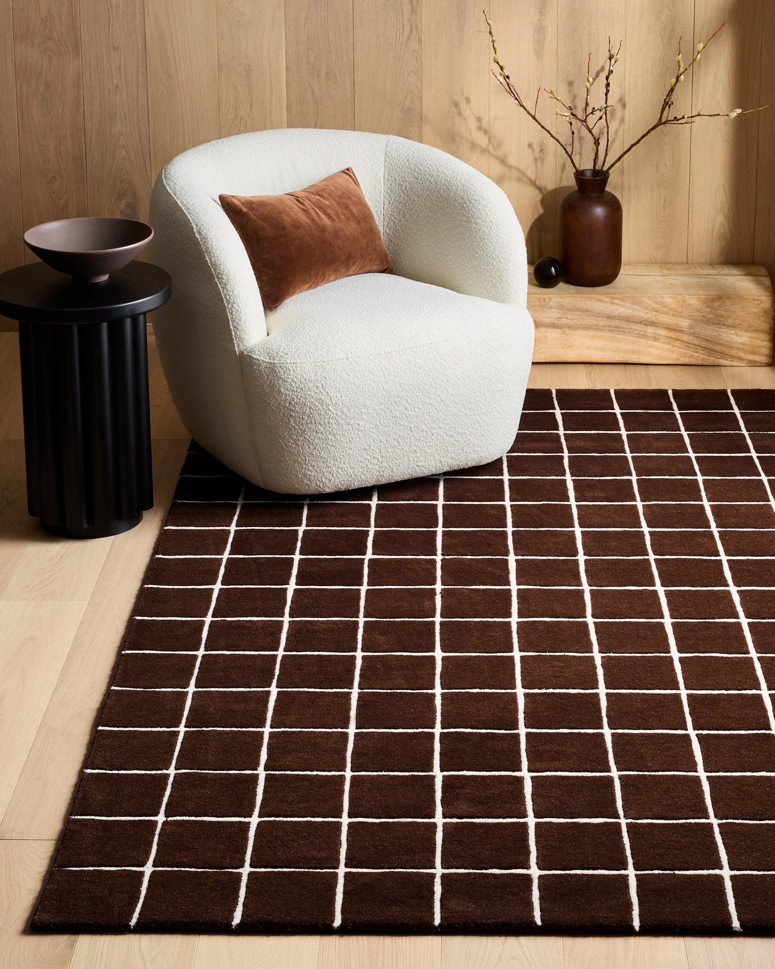 Bowie Wool Rug - 5' x 8' / Brown Secondary image
