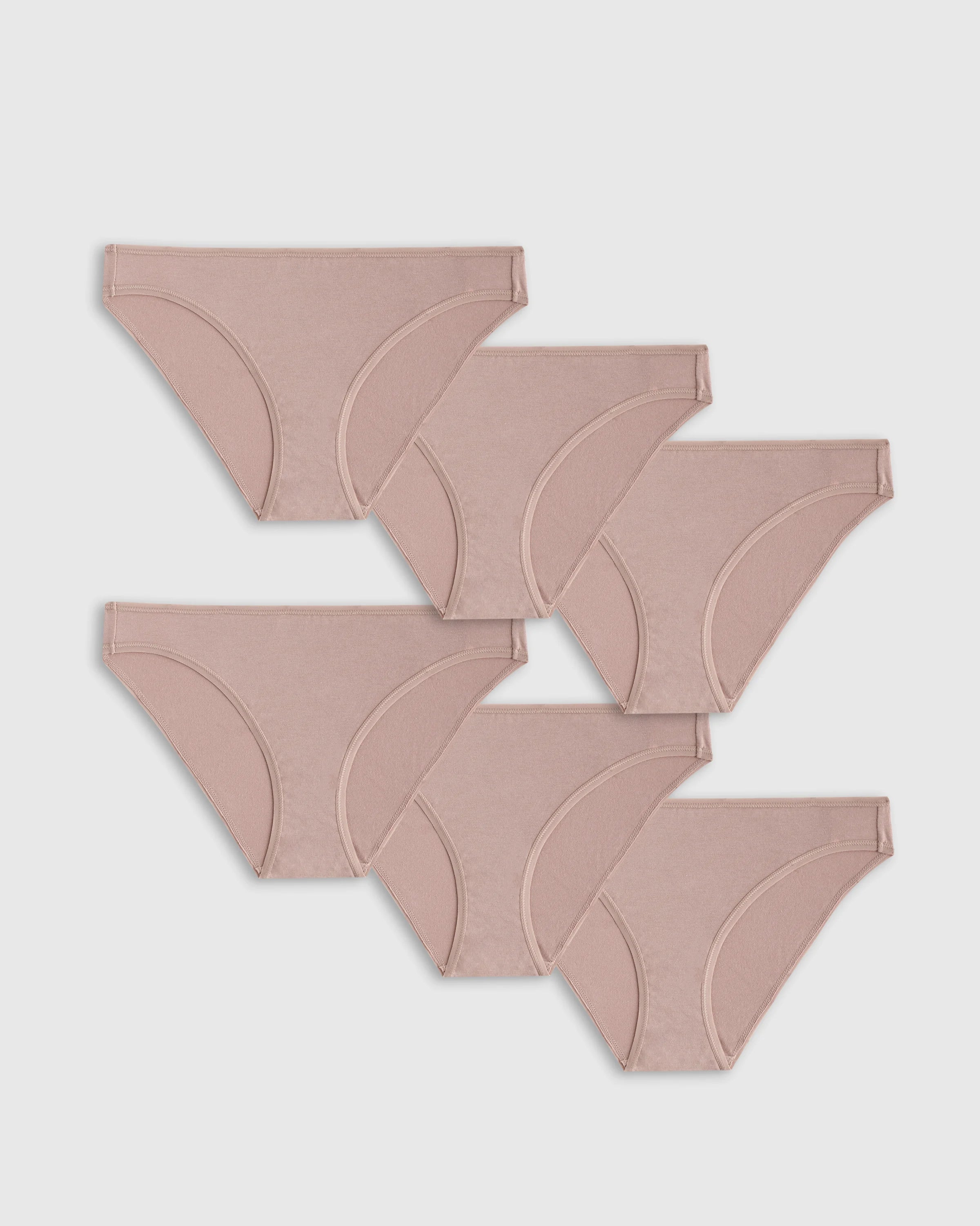 Organic Cotton Bikini (6-pack) - XS / Mink Secondary image