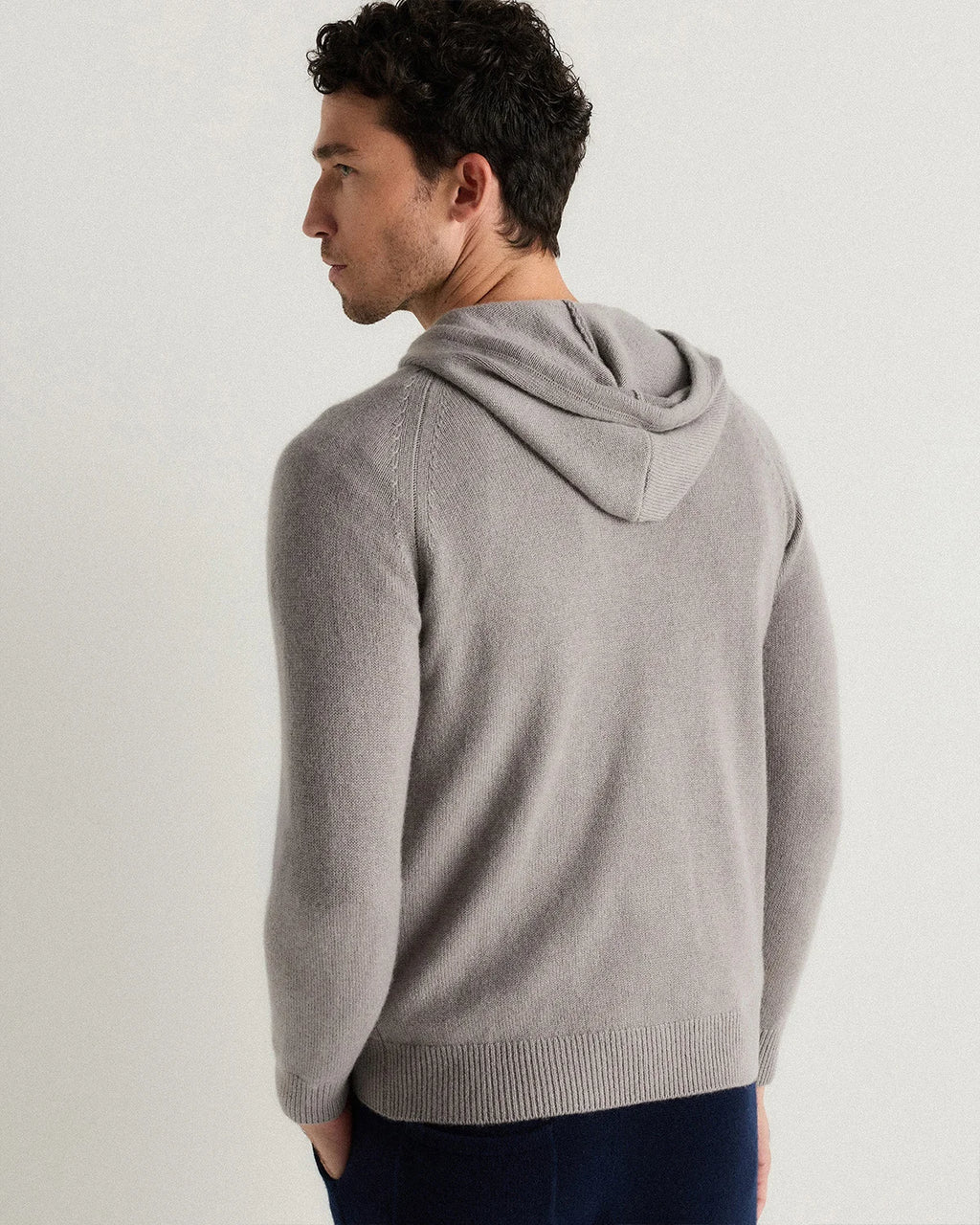 Mongolian Cashmere Pullover Hoodie - XS / Sea Spray Green