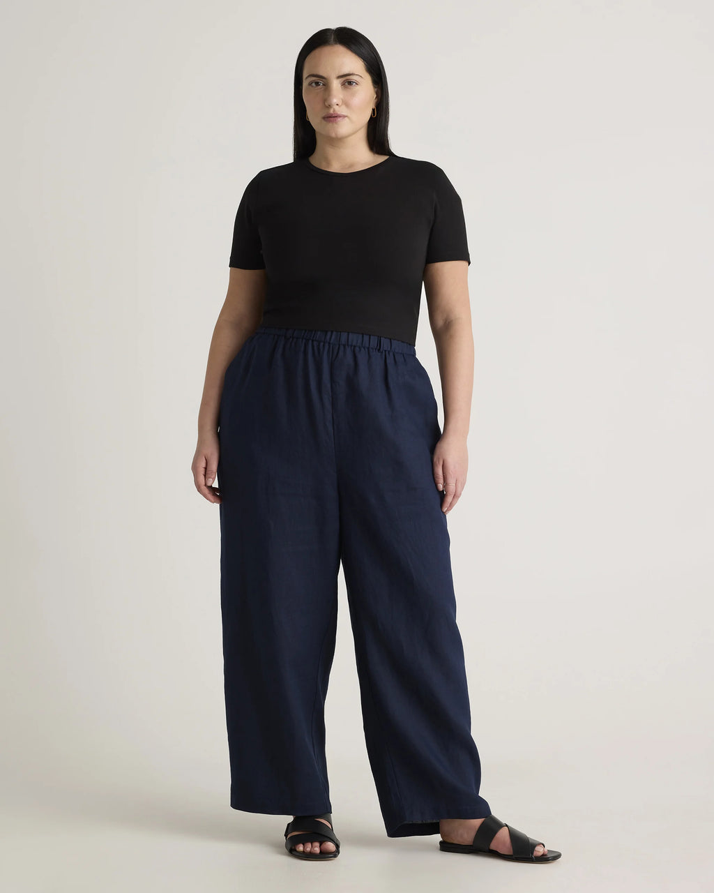 100% European Linen Pants - 1X / Bayberry Olive
