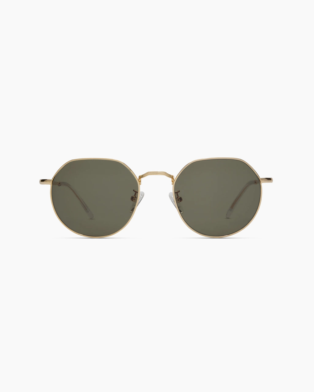 Maui Polarized Stainless Steel Sunglasses - One Size / Gold with Green lens