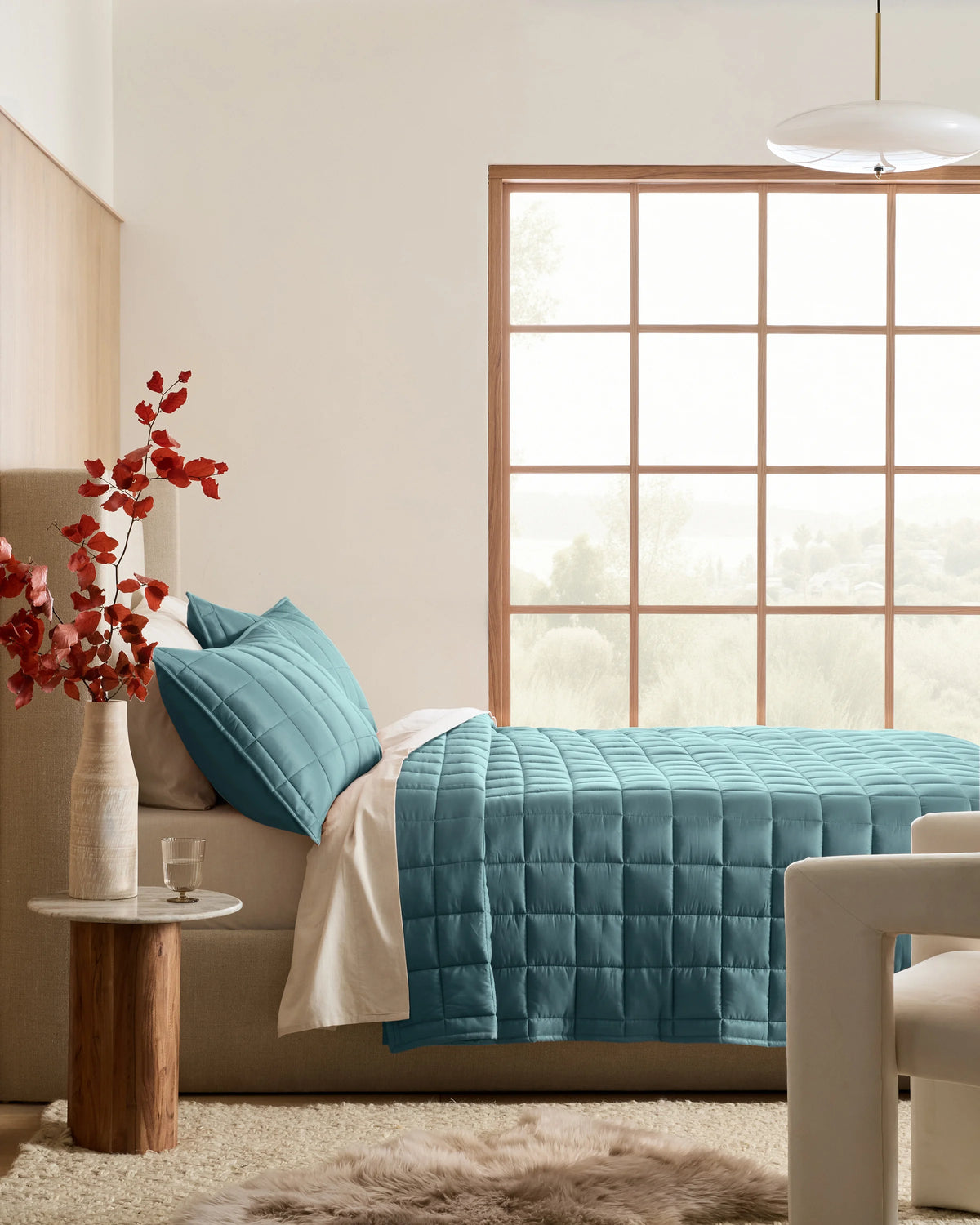 Bamboo Box Quilt - Twin / Sage